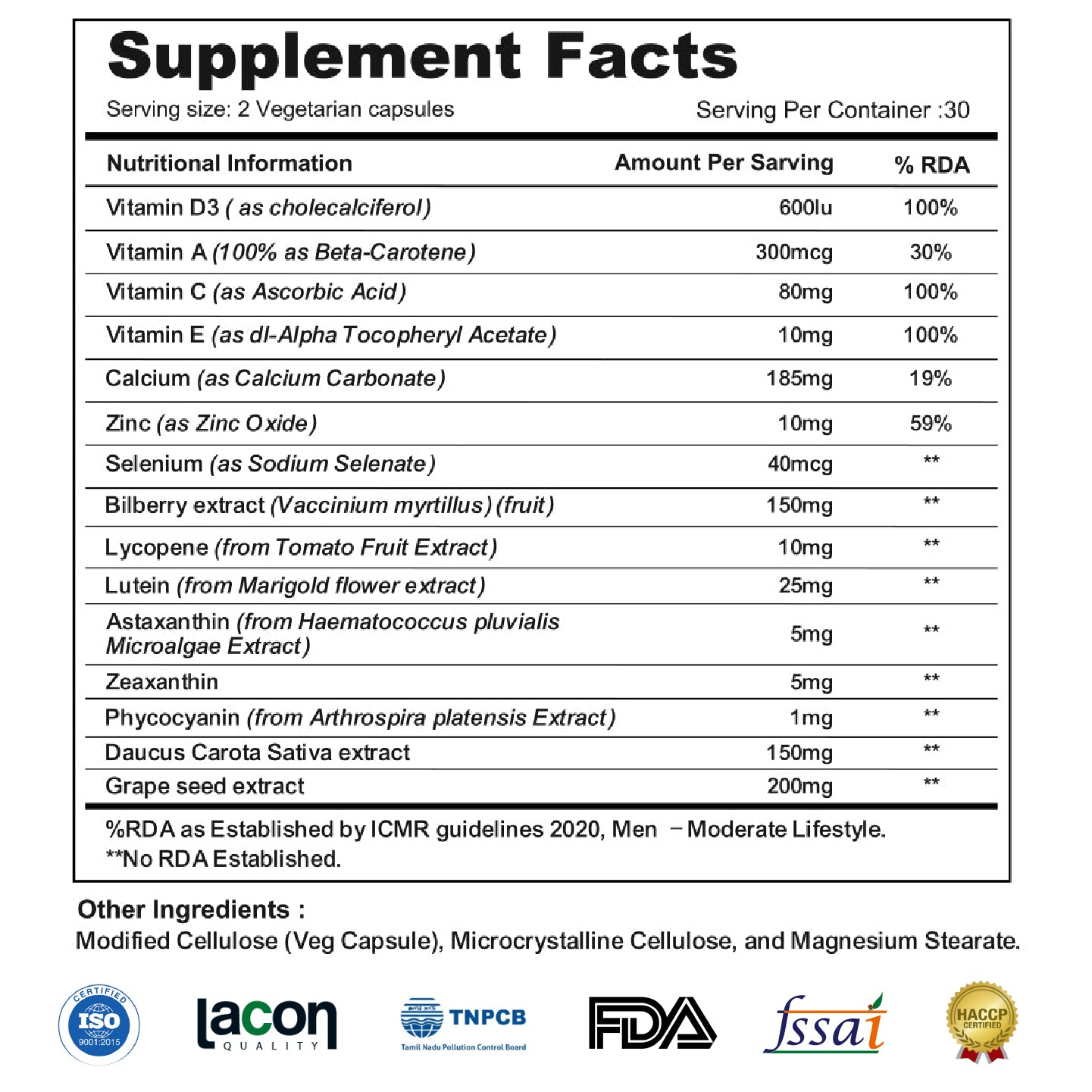 Revolife™ Eye Vital - 1 Bottle (1 Month)
