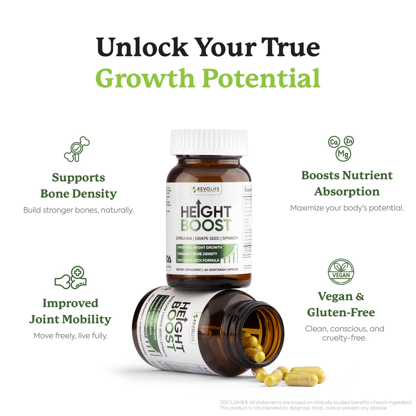 Revolife™ Height Boost - 1 Bottle(1 Month)