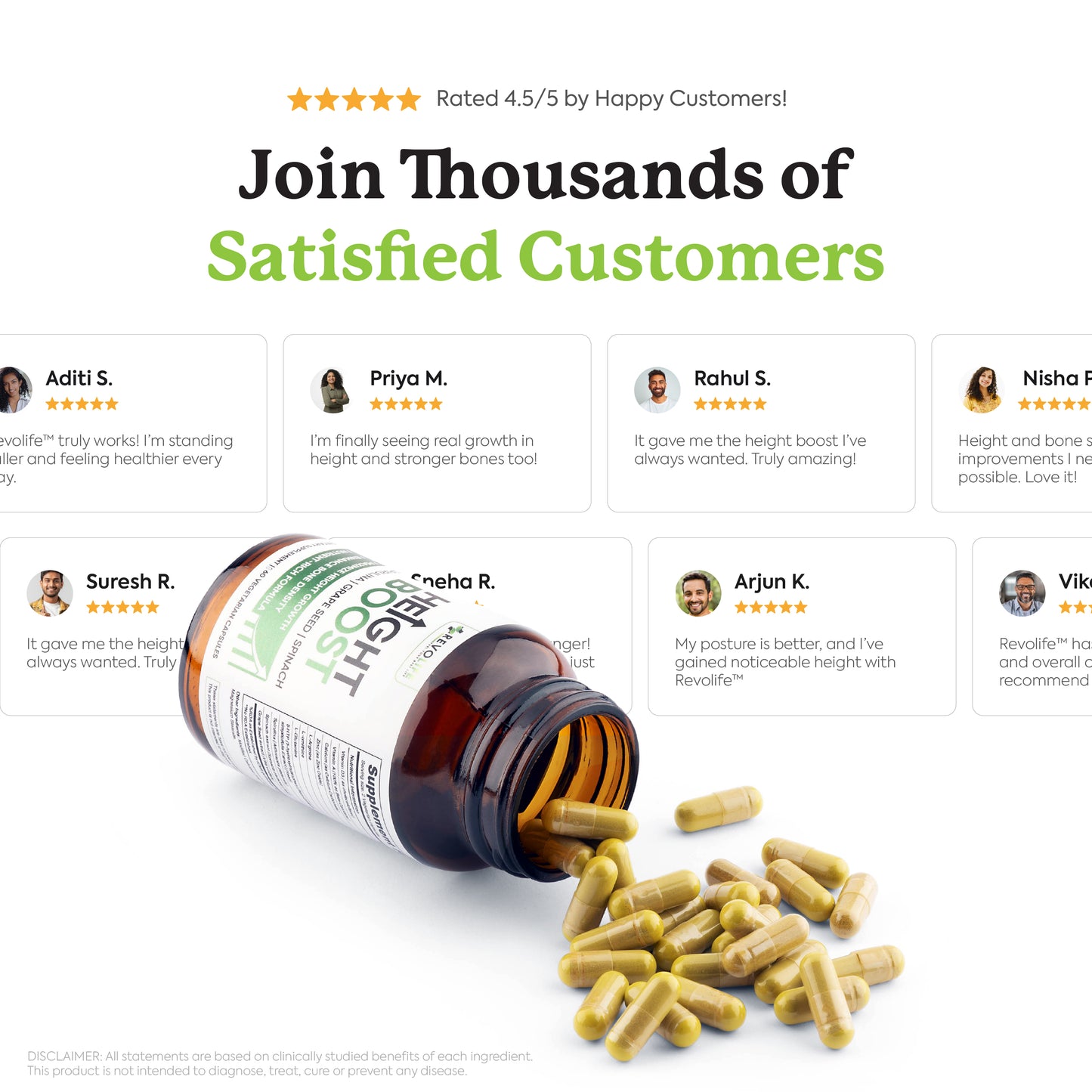 Revolife™ Height Boost - 1 Bottle(1 Month)